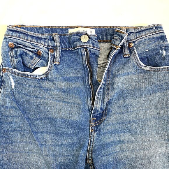 Abercrombie & Fitch The Ankle Straight Ultra High Rise Jeans Size 26/ 2R - Picture 3 of 10